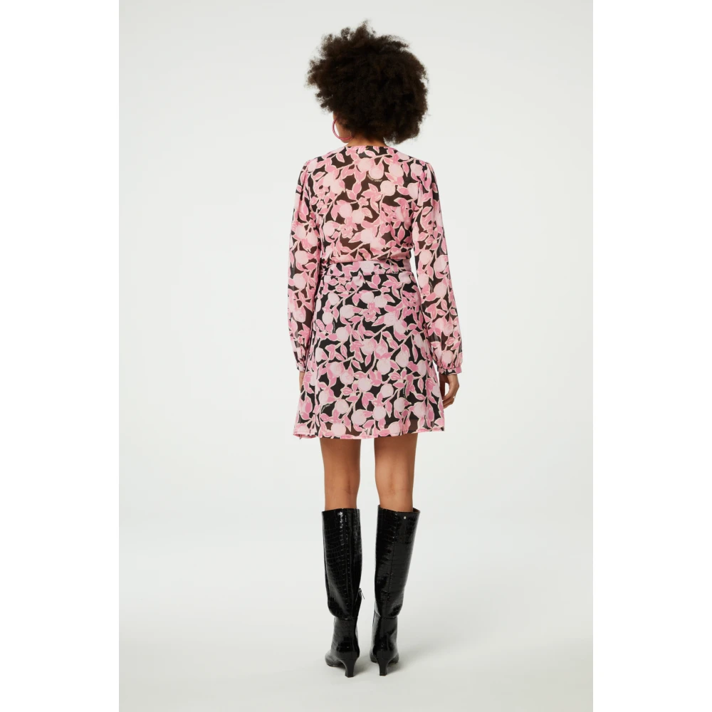 Fabienne Chapot Bloemen Wrap Jurk Pink Dames