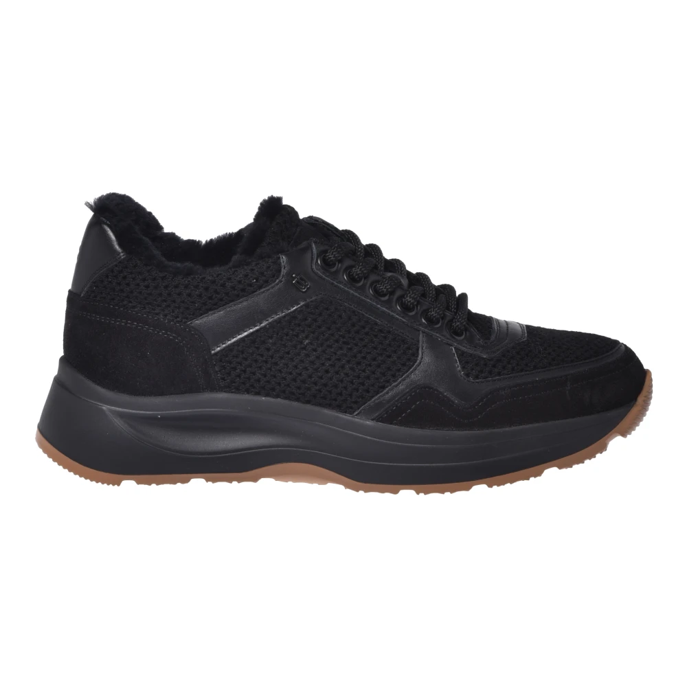 Baldinini Donna Nero - Sneaker In Pelle Scamosciata E Tessuto Lana - Shoes - 40 Eu