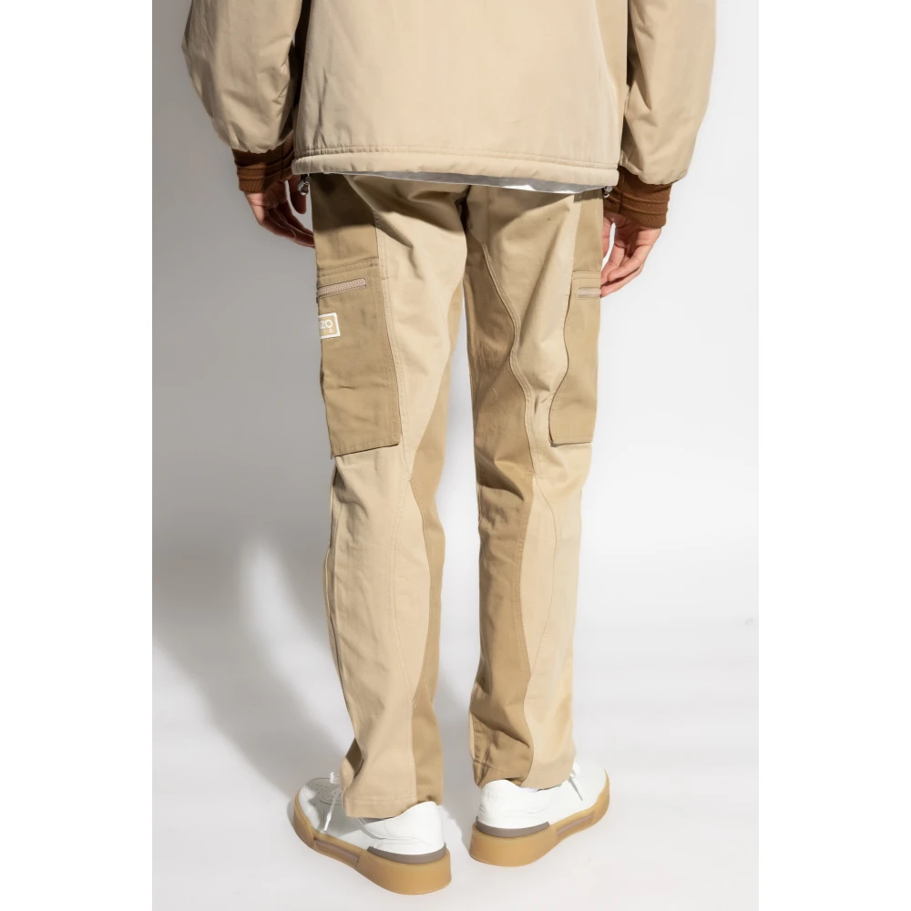 Kenzo Katoenen broek Beige Heren