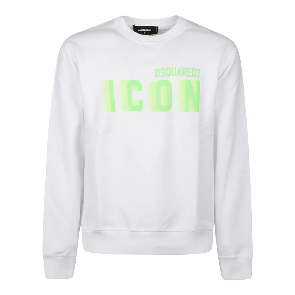 Dsquared2 Icon Blur Cool Fit Sweatshirt White Heren