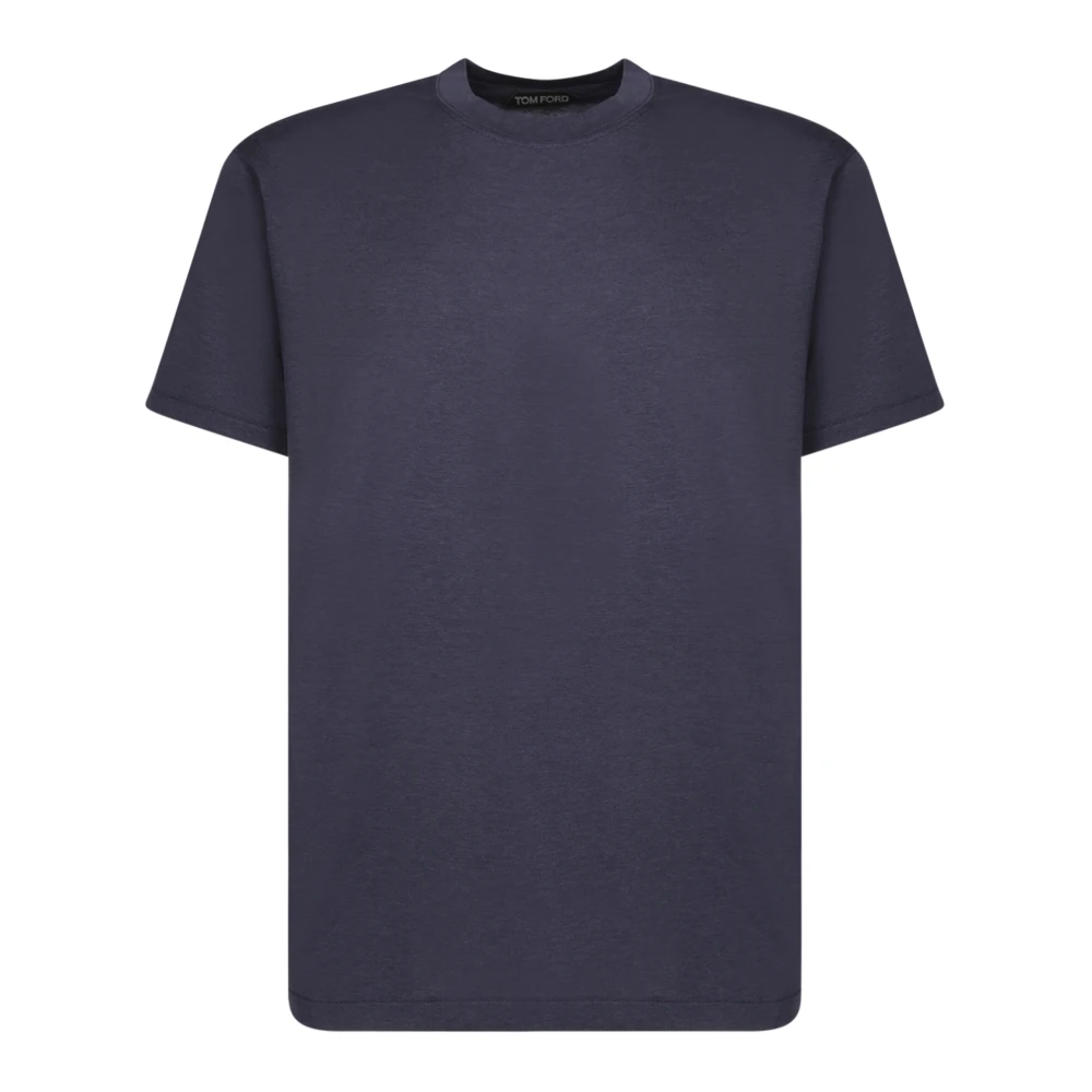 Tom Ford Blauwe T-shirts & Polo's voor Mannen Black Heren