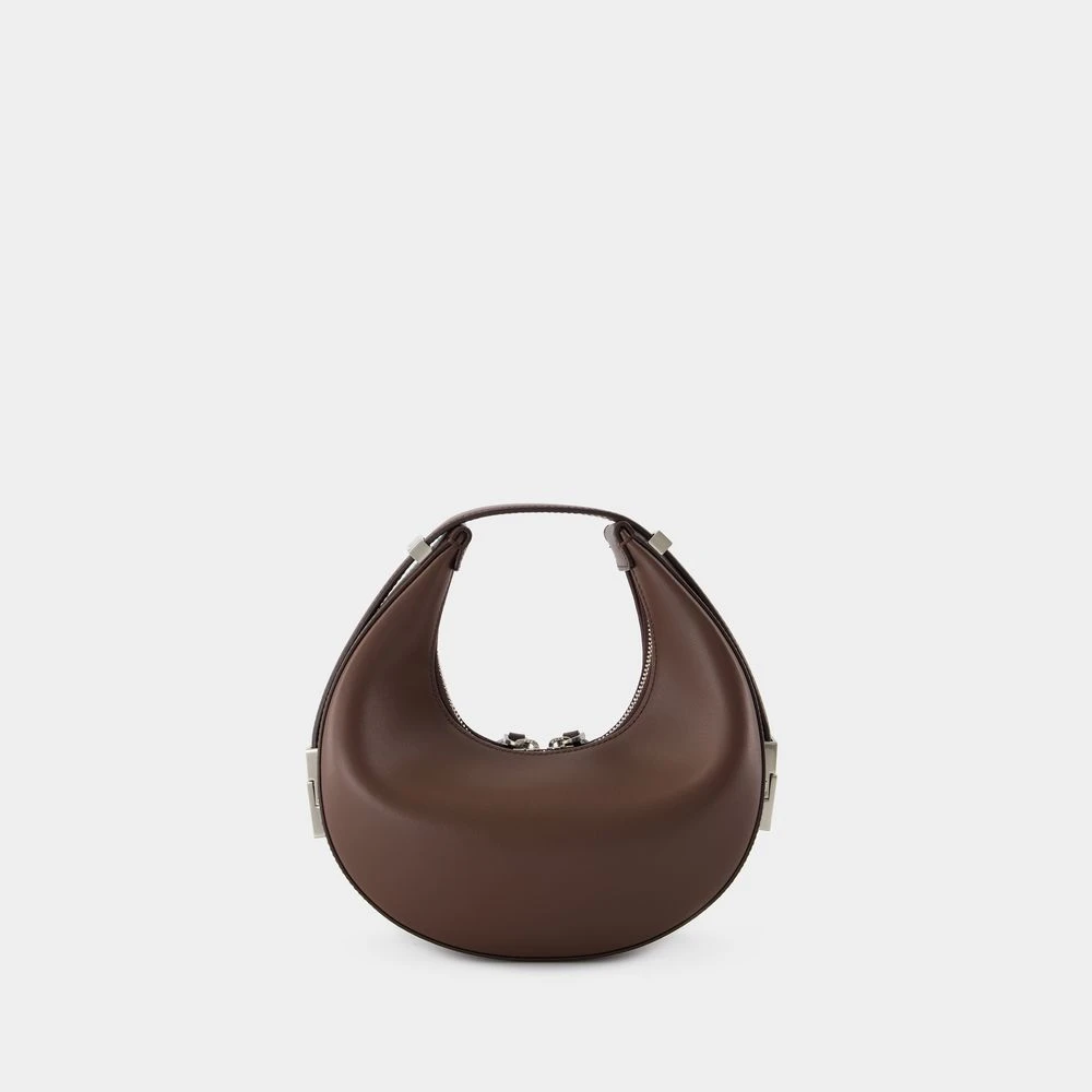 Osoi Bruin Leren Mini Tas met Bovenhandvat Brown Dames