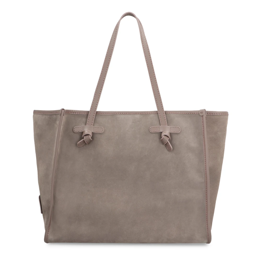 Gianni Chiarini Stijlvolle Suede Tote Tas Gray Dames
