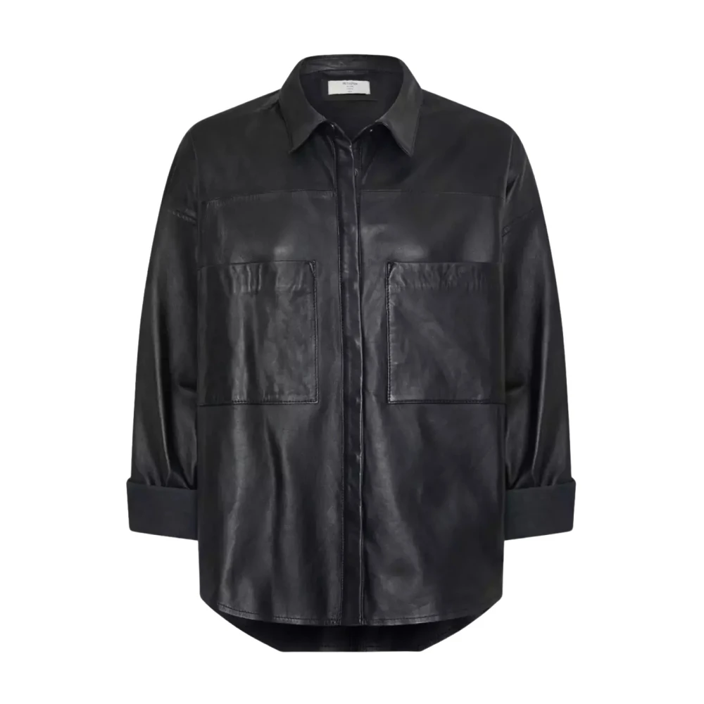 One Teaspoon Leren Batwing Jas Black Dames