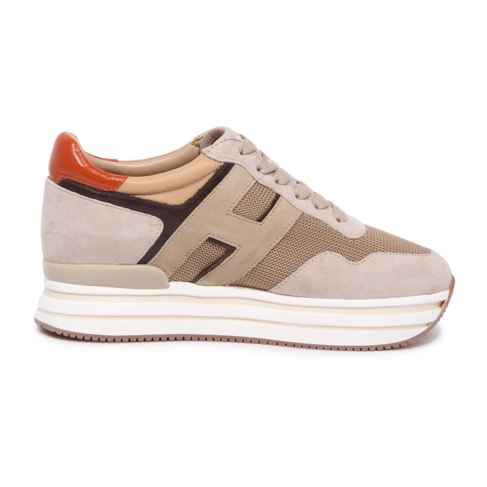 Hogan Midi Platform Sneakers Dames Schoenen Beige