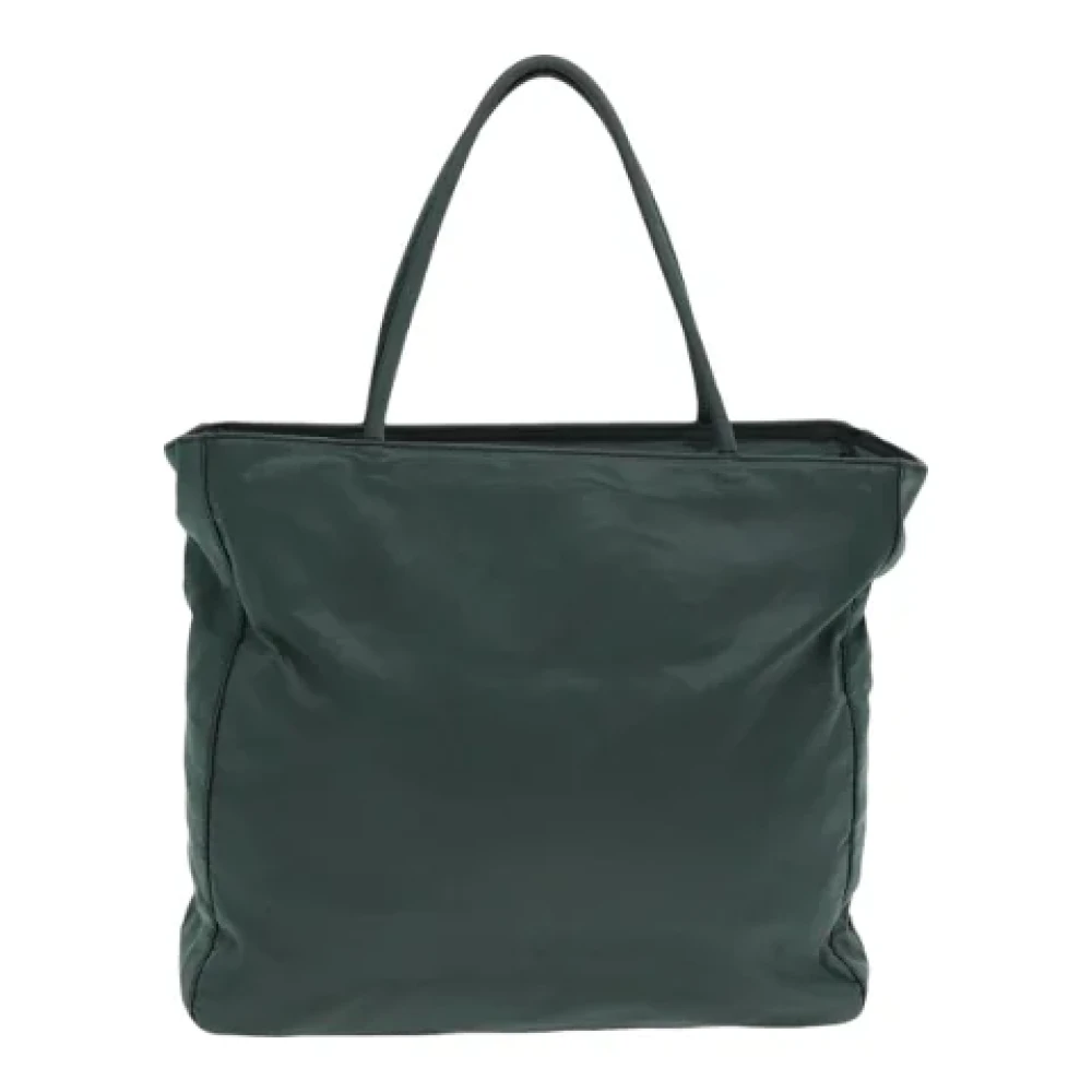 Prada Vintage Pre-owned Nylon handbags Green Dames