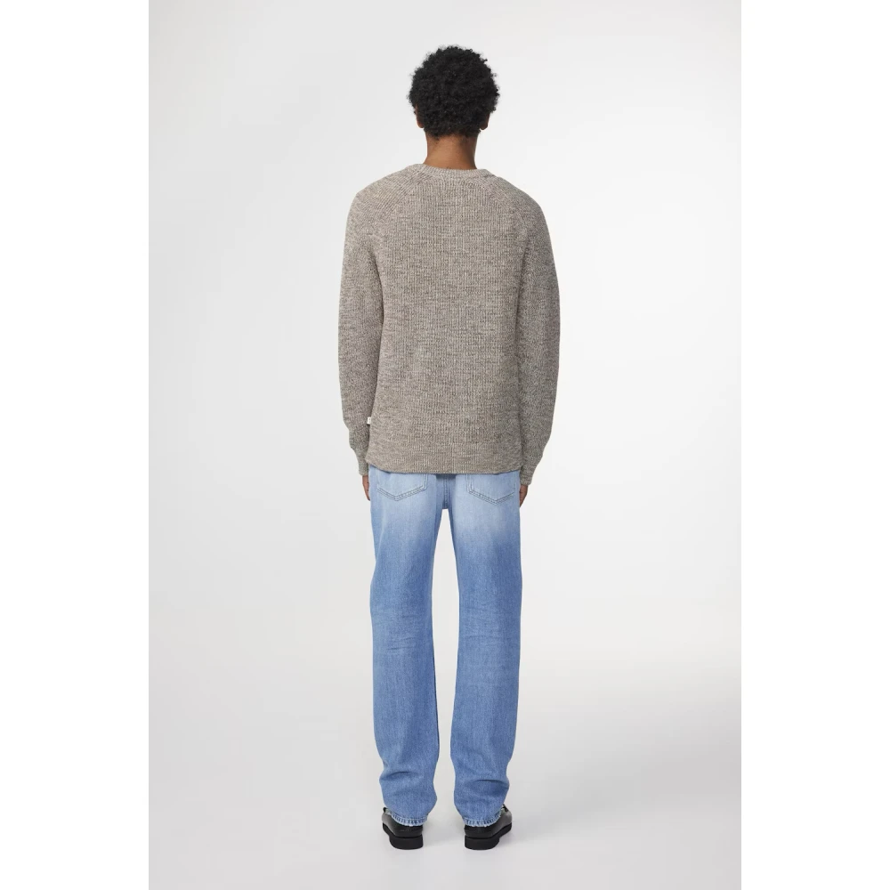 Nn07 Round-neck Knitwear Gray Heren