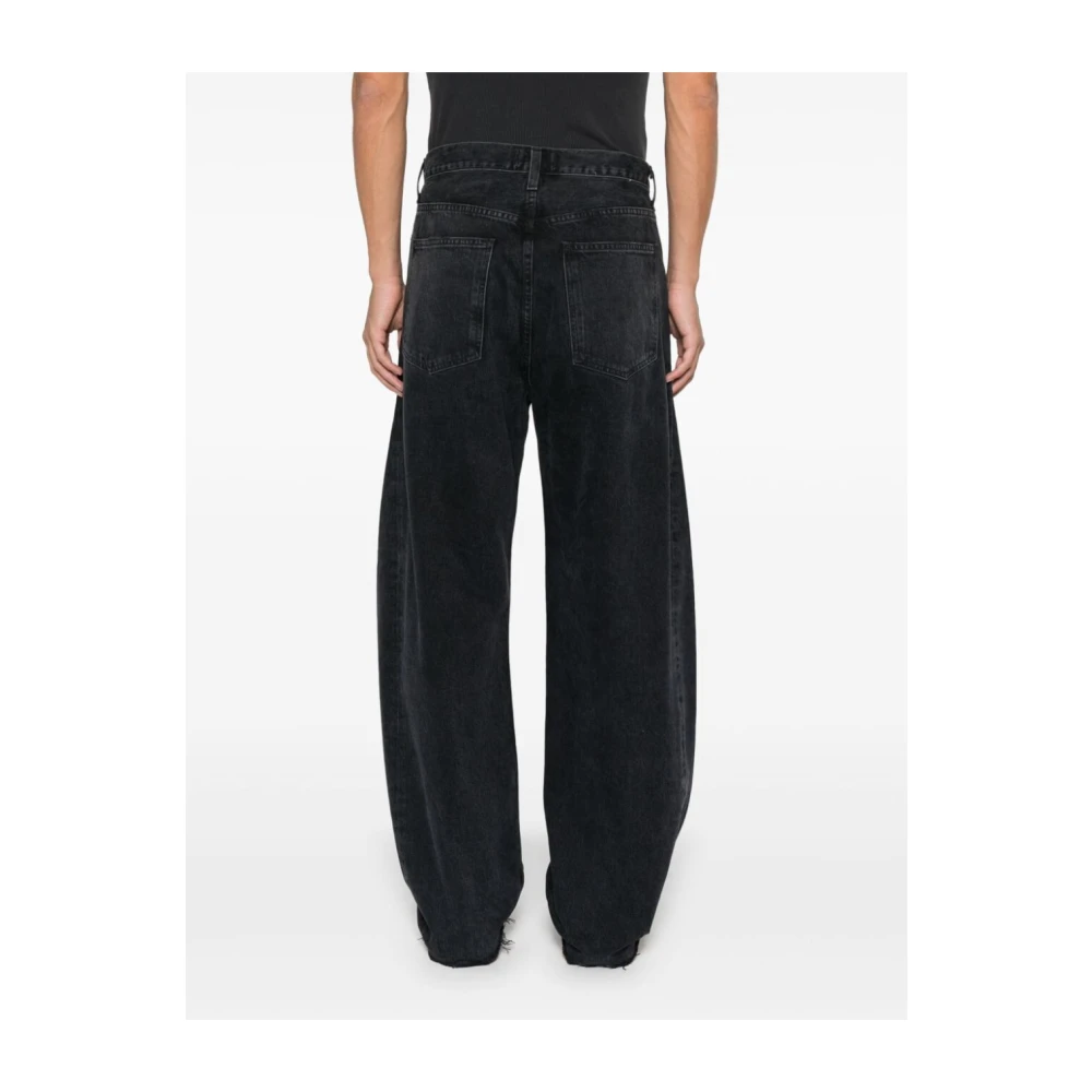 Agolde Vintage Zwarte Wide Leg Jeans Black Heren