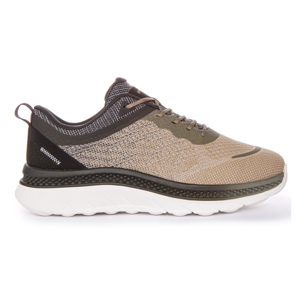 Geox Men's Multicolor Sneakers, 11 Uk, Sage Green Trainers For