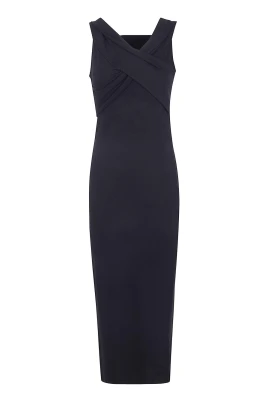 Twisted Neck Sheath Dress