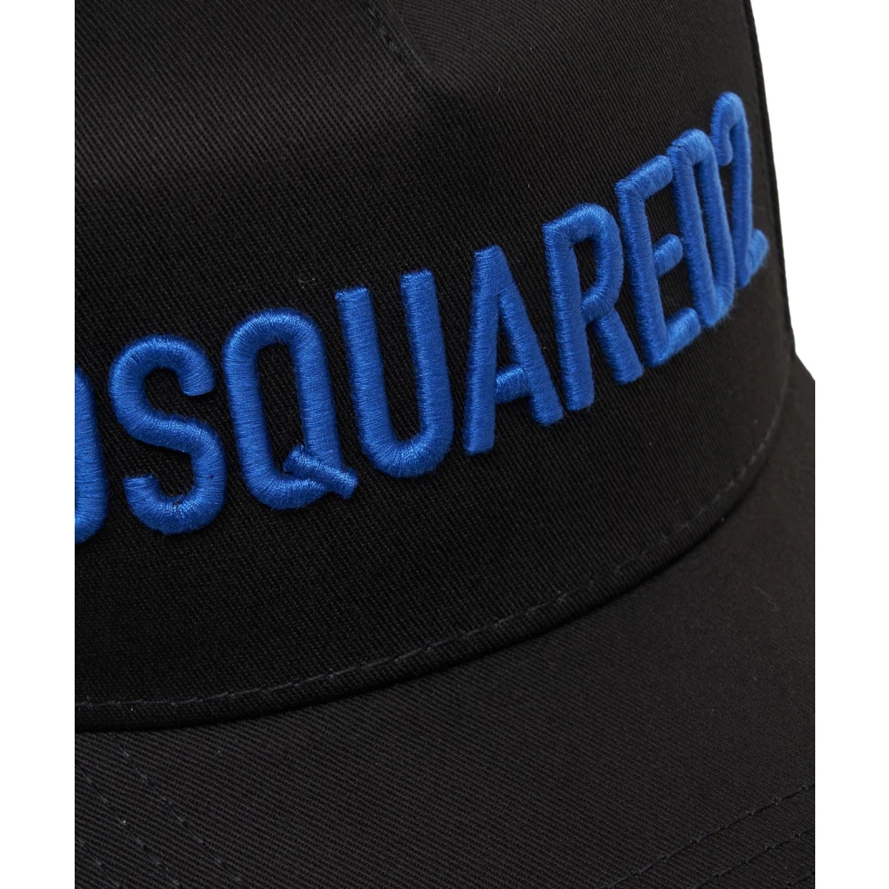 Dsquared2 Zwarte Baseballpet Accessoires Black Heren