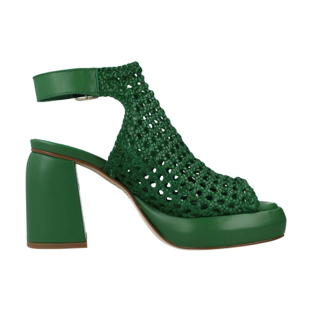 Pons Quintana High Heel Sandals Green Dames