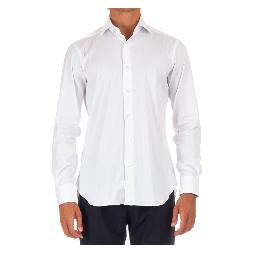 Chemise blanche en popeline de coton sur mesure Barba Chemises Miinto