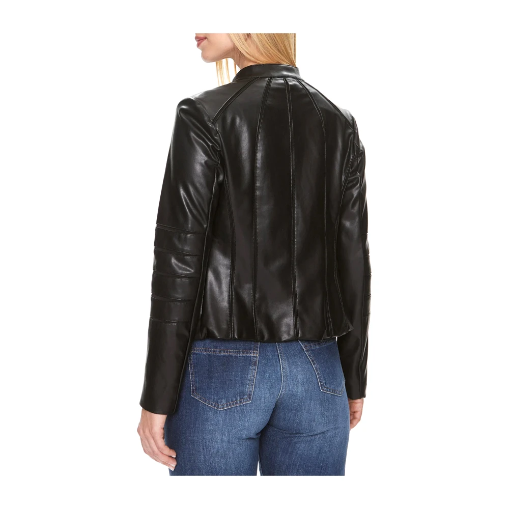 Guess Zwarte Jassen Harley Stijl Black Dames