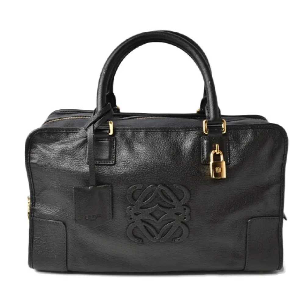Loewe Pre-owned Leather handbags Black Dames