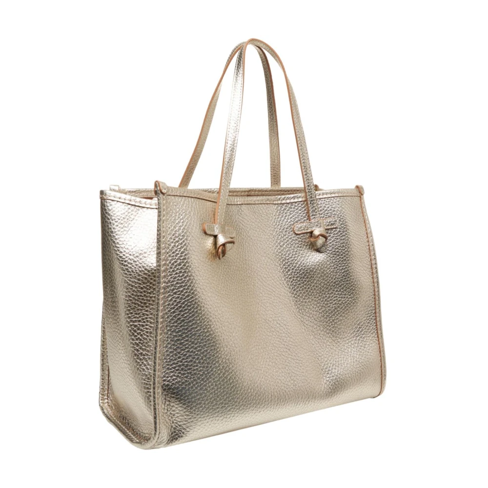 Gianni Chiarini Gouden Leren Shopper Tas Marcella Yellow Dames