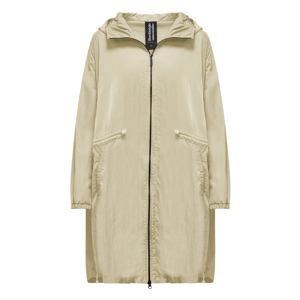 Bomboogie Donna Beige - Parka Sfoderato Con Coulisse Elastica - Coats - L