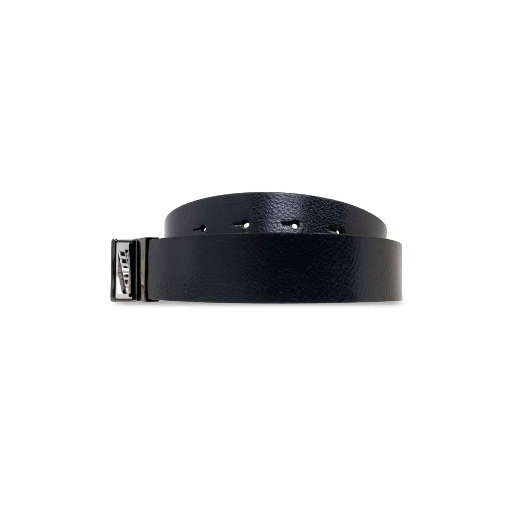 Emporio Armani Omkeerbare riem Black Heren