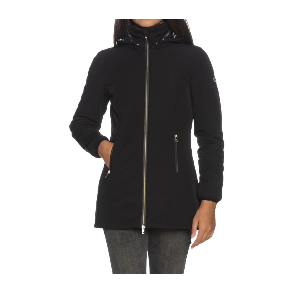 YES ZEE Zwarte Synthetische Jas voor Vrouwen Black Dames