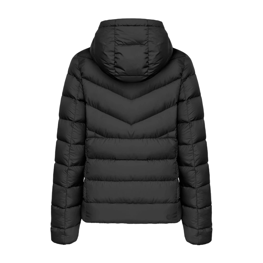 Colmar Zwarte Winterjas met Ritssluiting Black Dames
