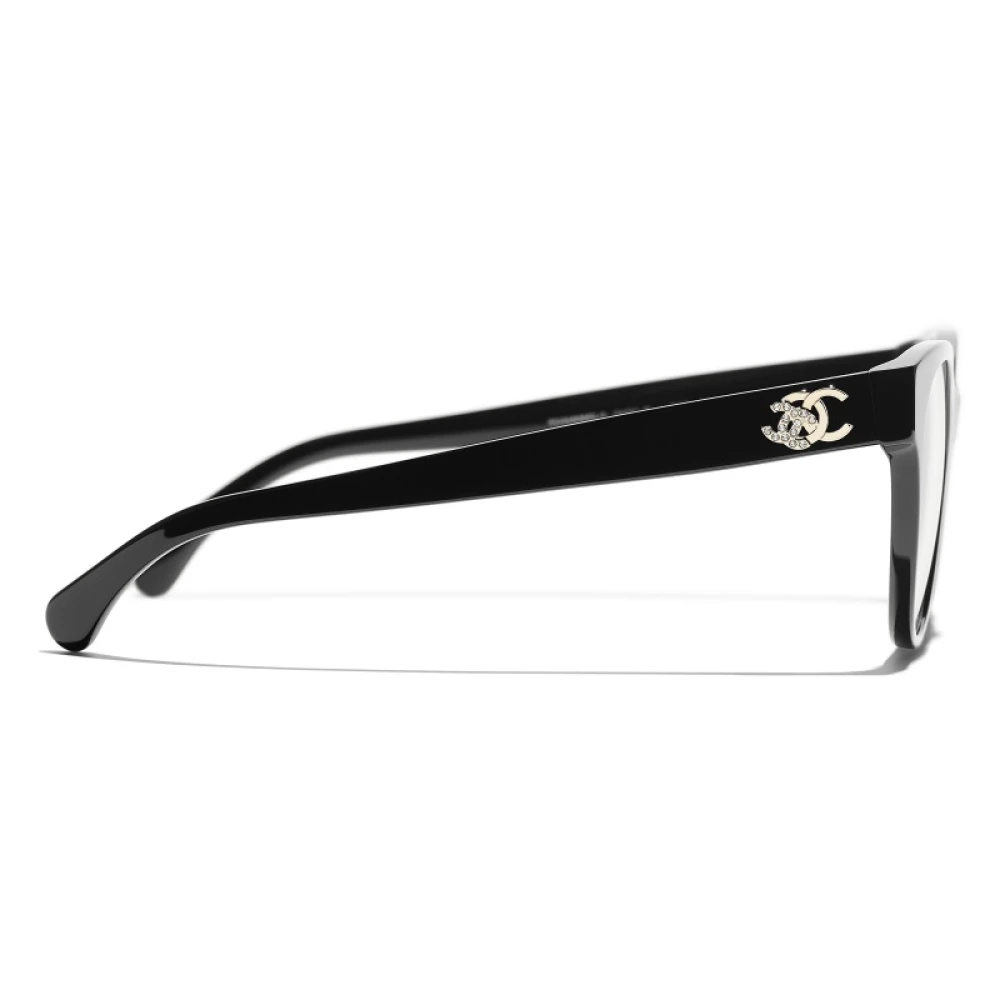 Chanel Iconische Zwarte Acetaatbril Black Dames