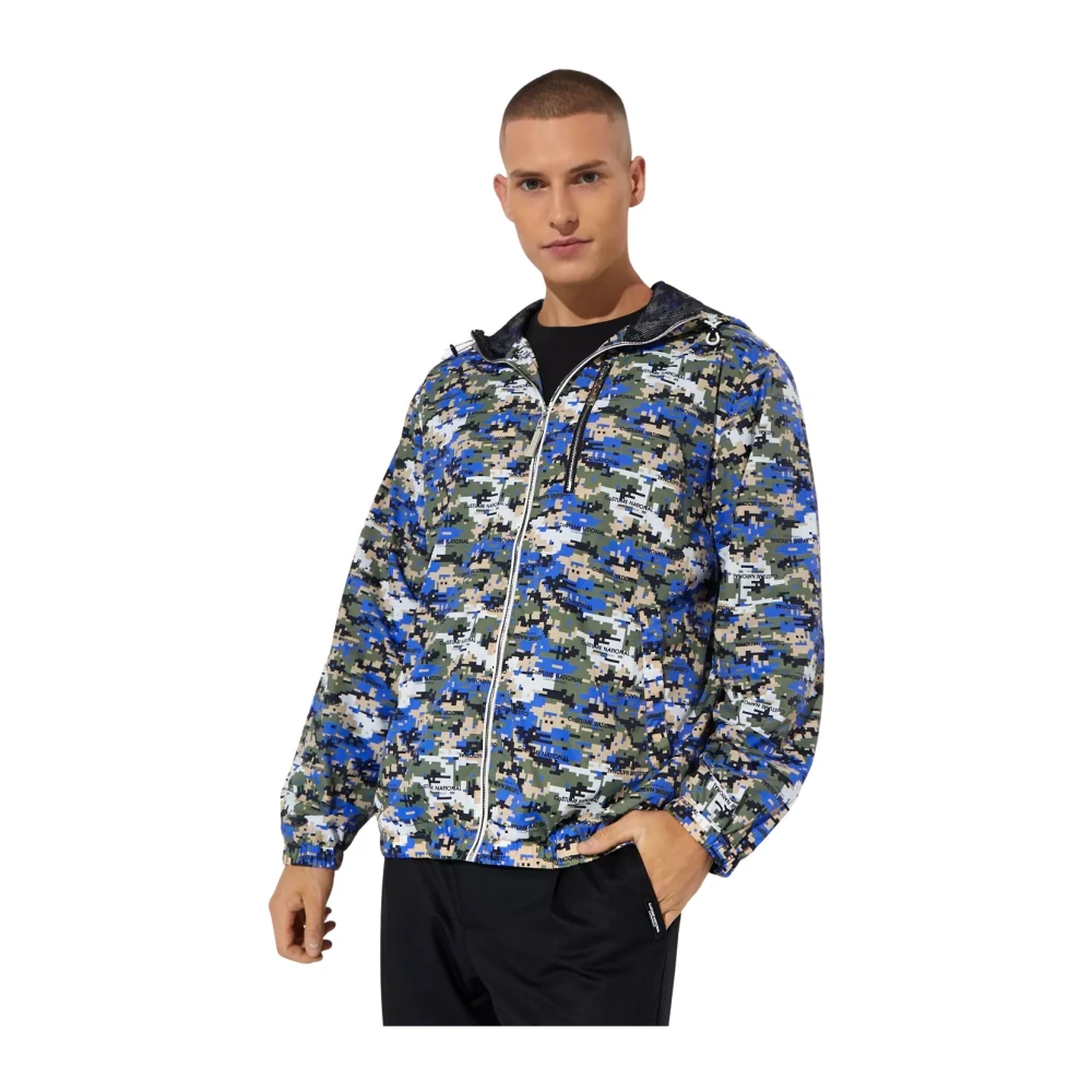 Costume National Abstract Patroon Hoodie Jas Multicolor Heren