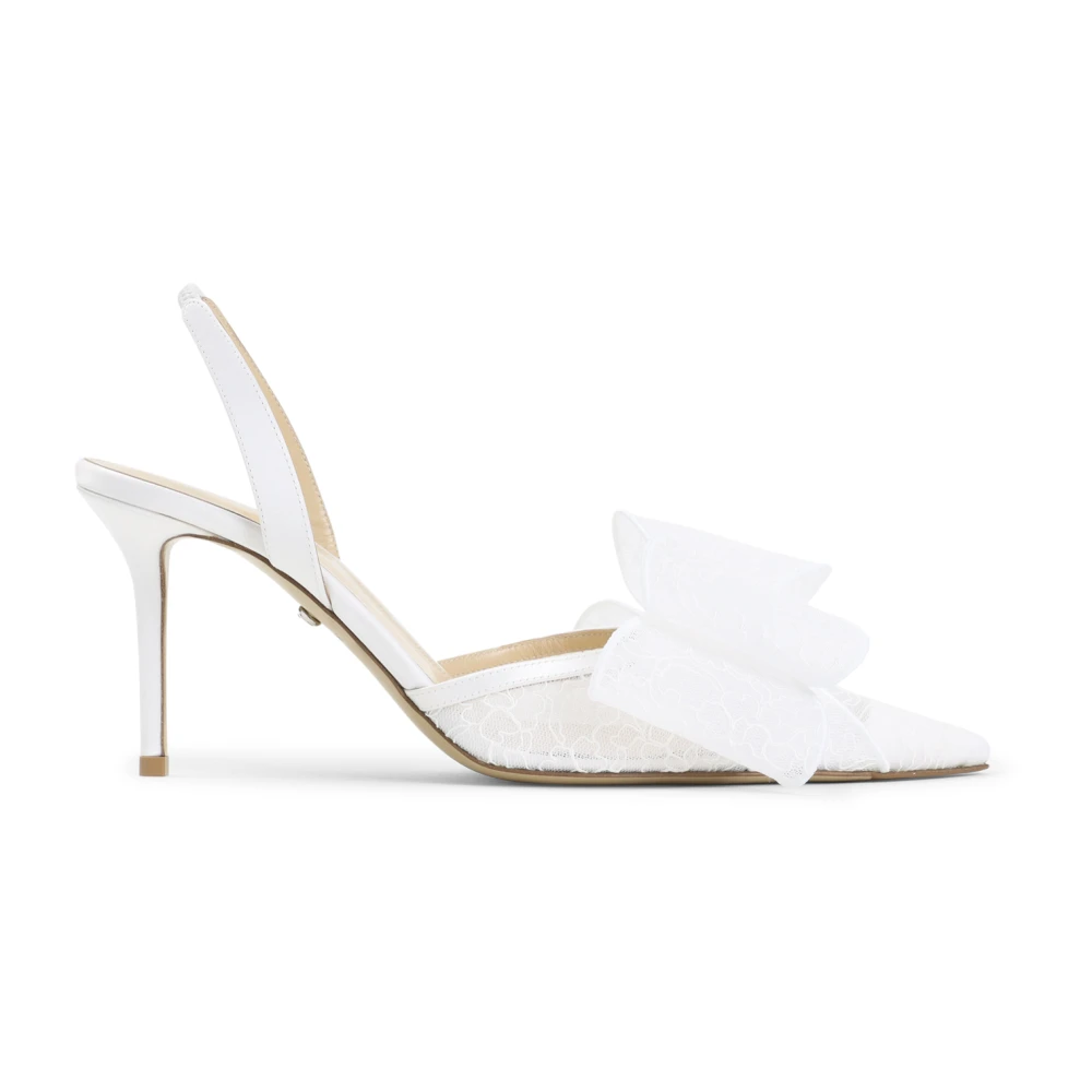 Mach & Mach Mujer Blanco - Le Cadeau Lace Slingback- Shoes - 38 Eu- Le Cadeau Lace Slingback