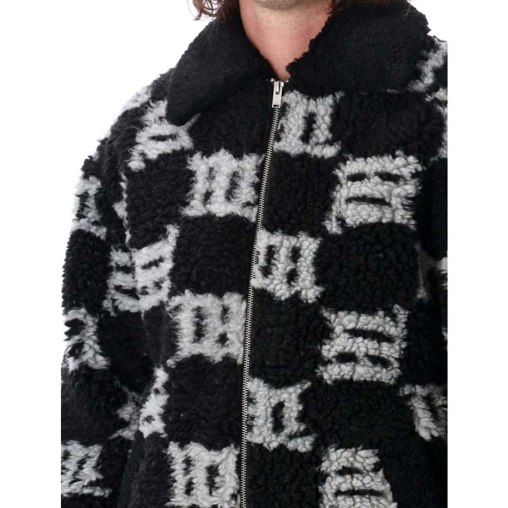 Misbhv Zwarte Shearling Winterjas Black Heren