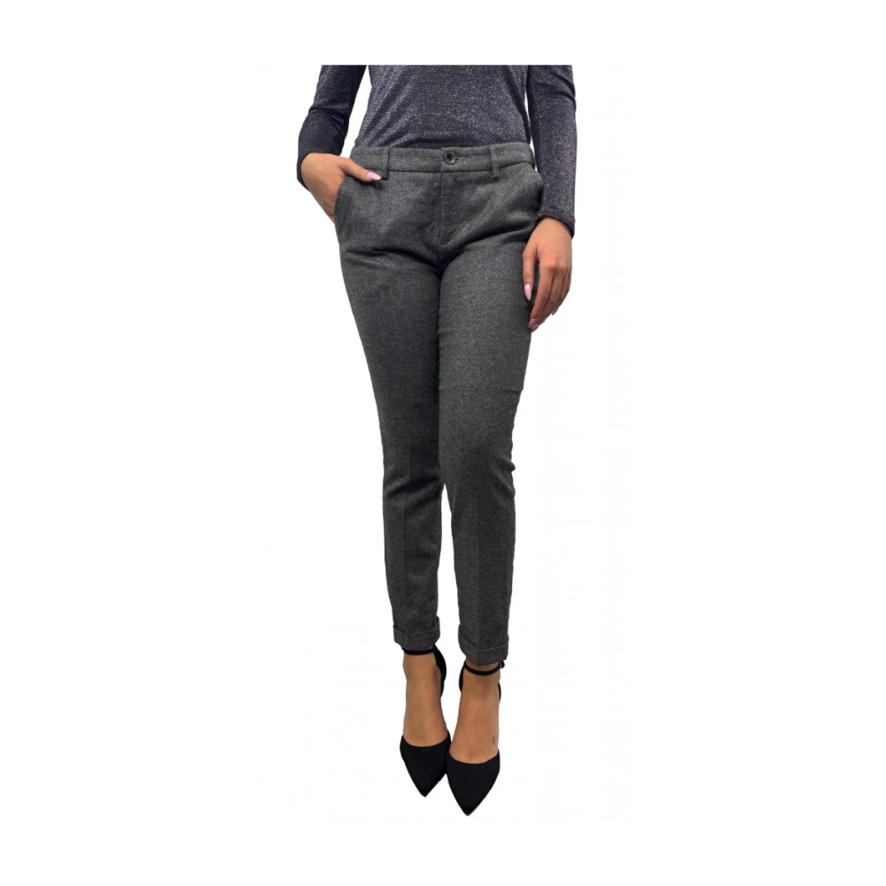 Liu Jo Grijze wollen broek Gray Dames