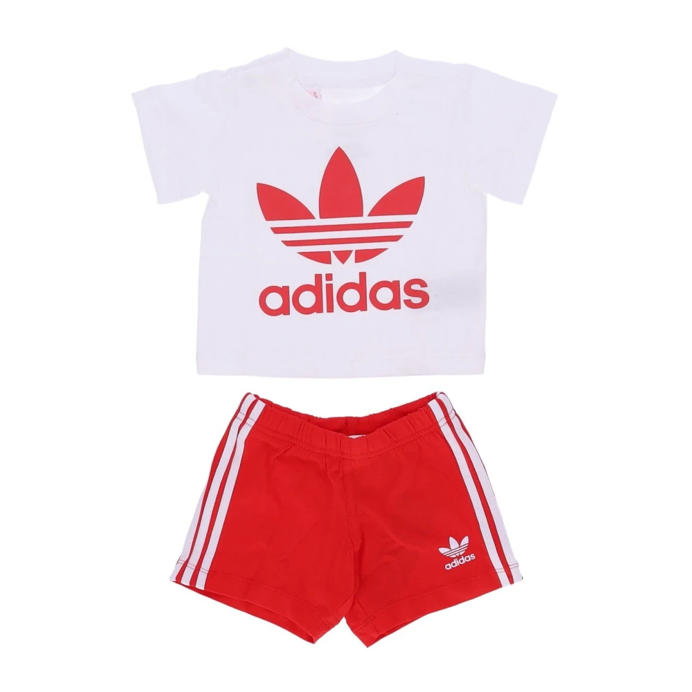 Adidas Barn T-shirt Set - Vit/Vivid Röd White, Pojke