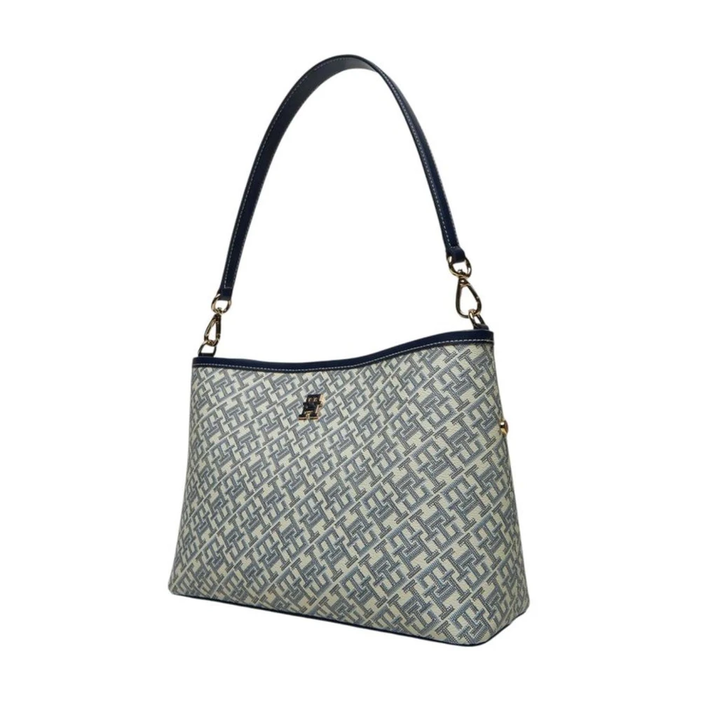 Tommy Hilfiger Klassieke Polyurethaan Handtas voor Vrouwen Blue Dames