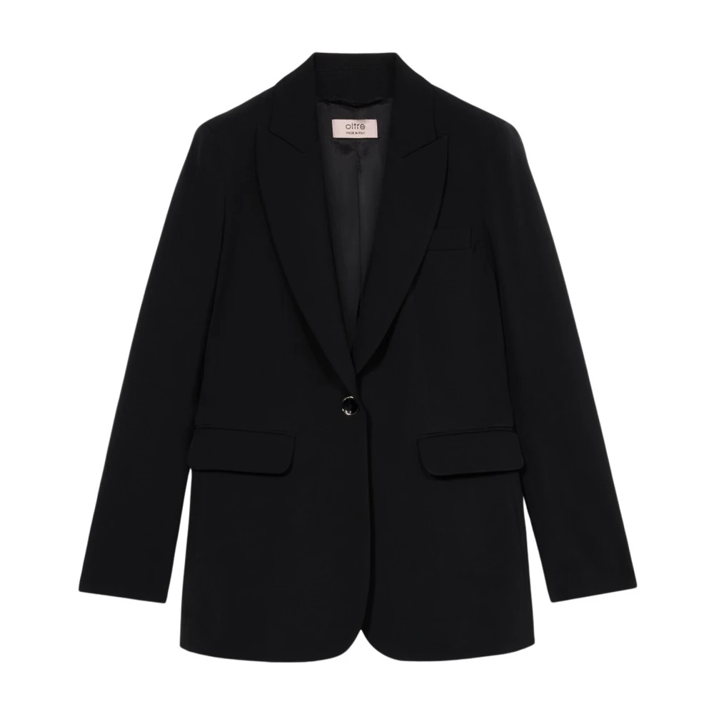 Oltre Donna Nero - Blazer In Tessuto Tecnico - Jackets - S