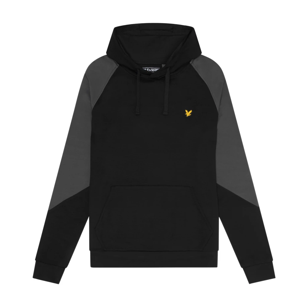 Lyle & Scott Middenlagen Kleurblok Hoodie Black Heren