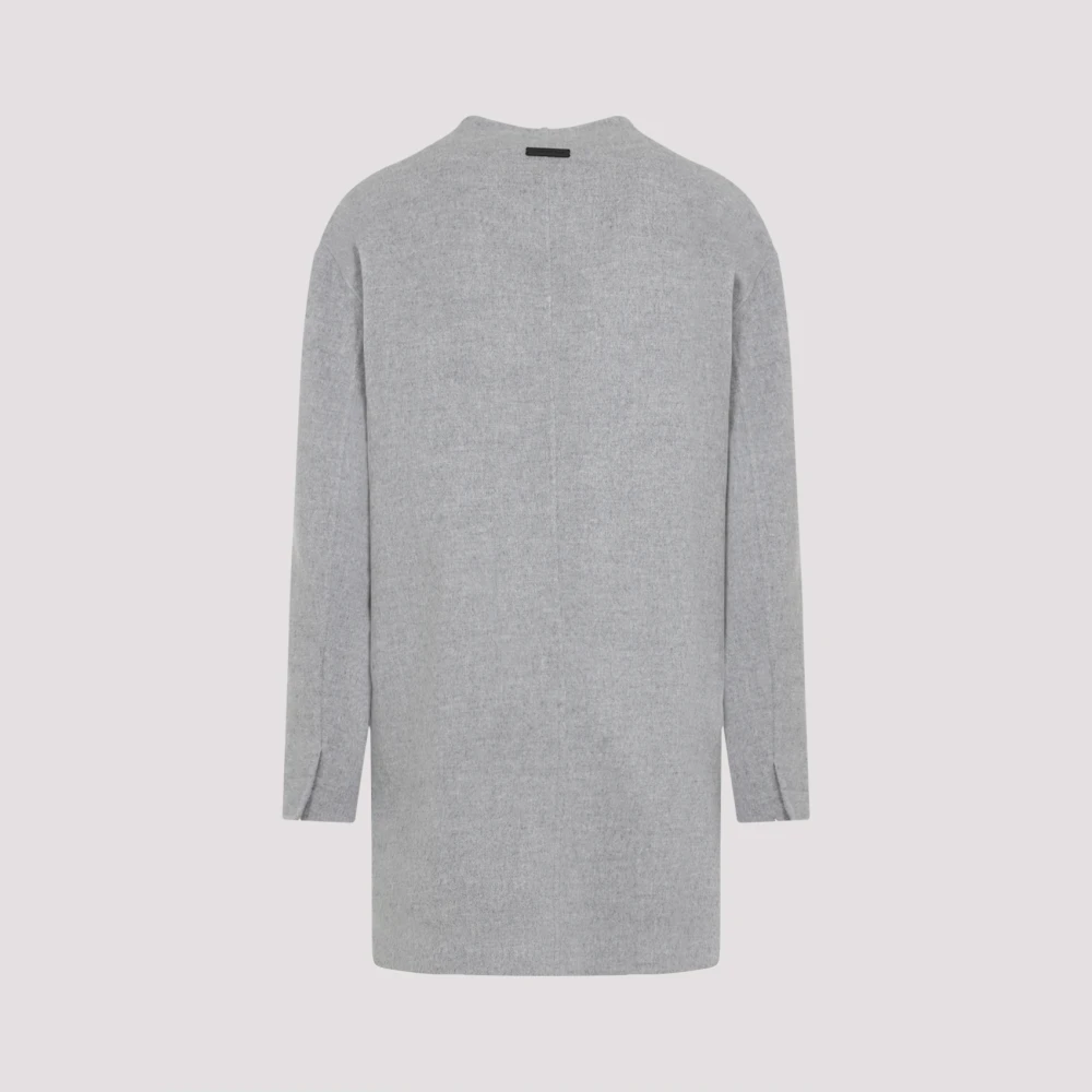 Fear Of God Paris Sky Relaxed Lapelless Blazer Gray Heren