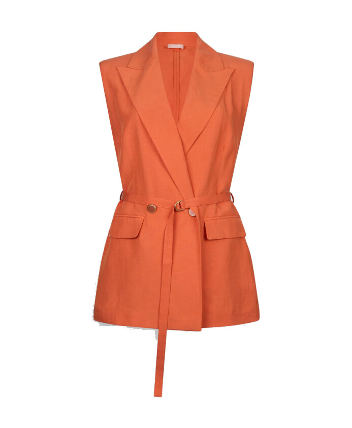 bruine-linnen-gilet-met-riem