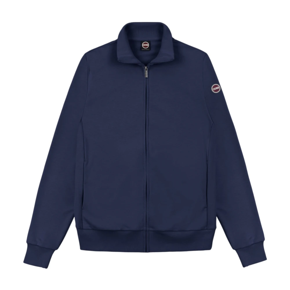 Colmar Men's Blue Felpa Full Zip - Long Sleeve Training Tops - S- Sport