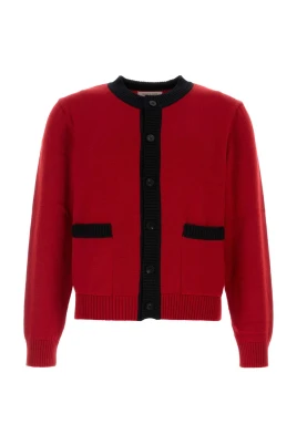 Contrast Rib Cardigan