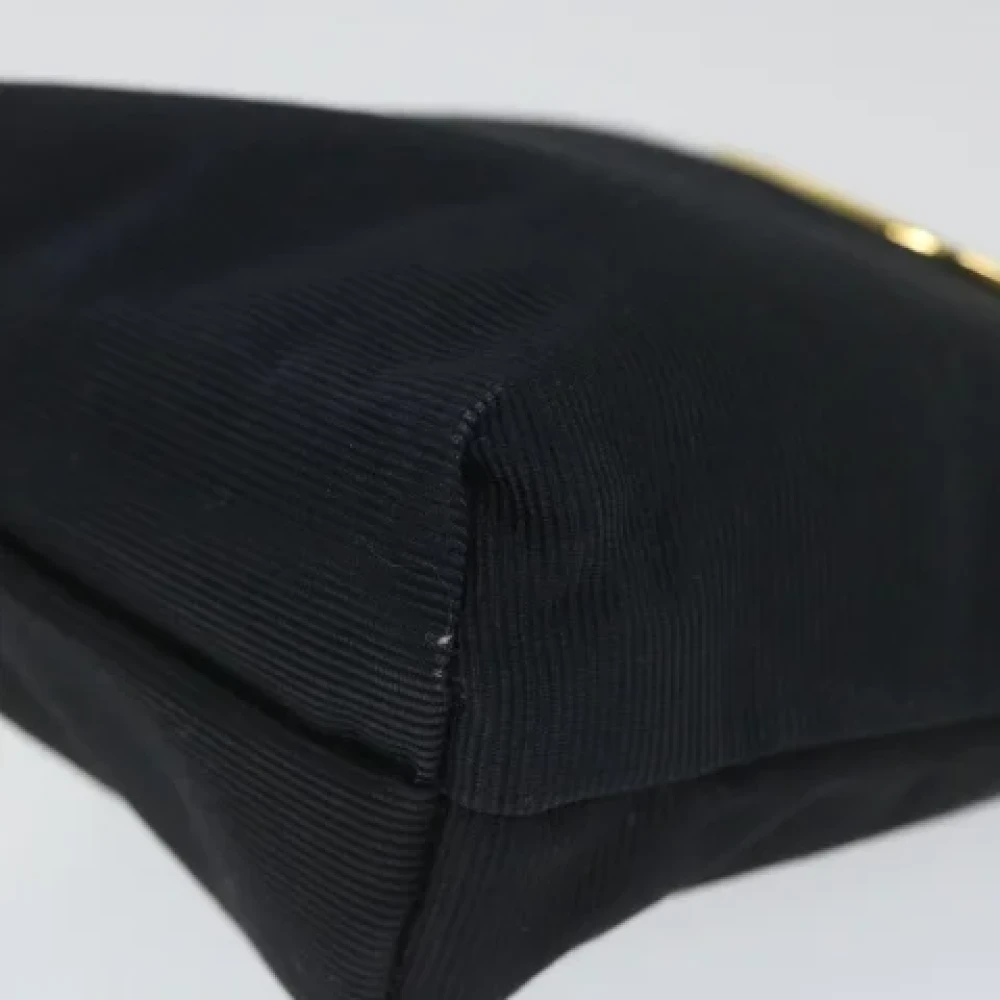 Celine Vintage Pre-owned Fabric clutches Black Dames