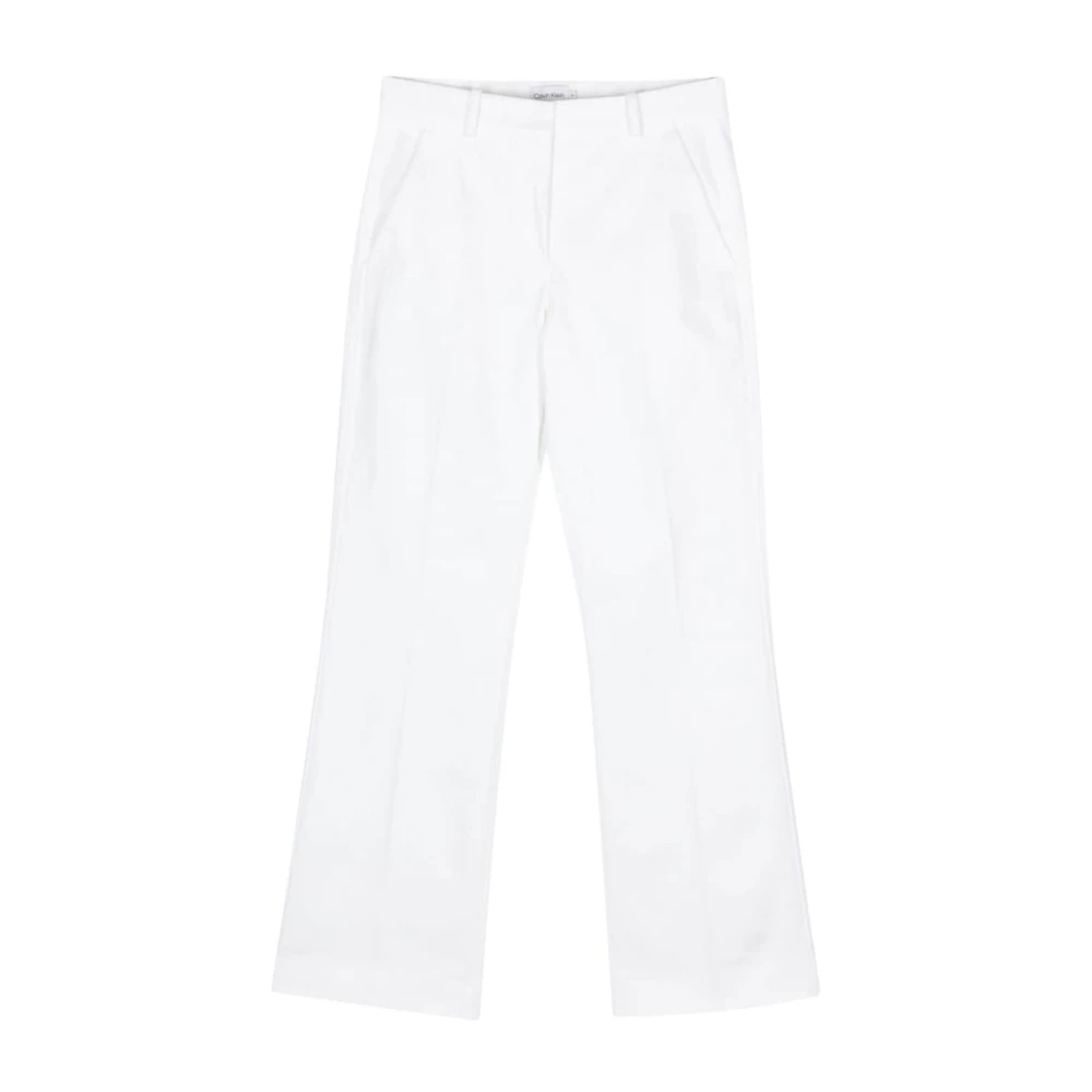Calvin Klein Wide Trousers White Dames