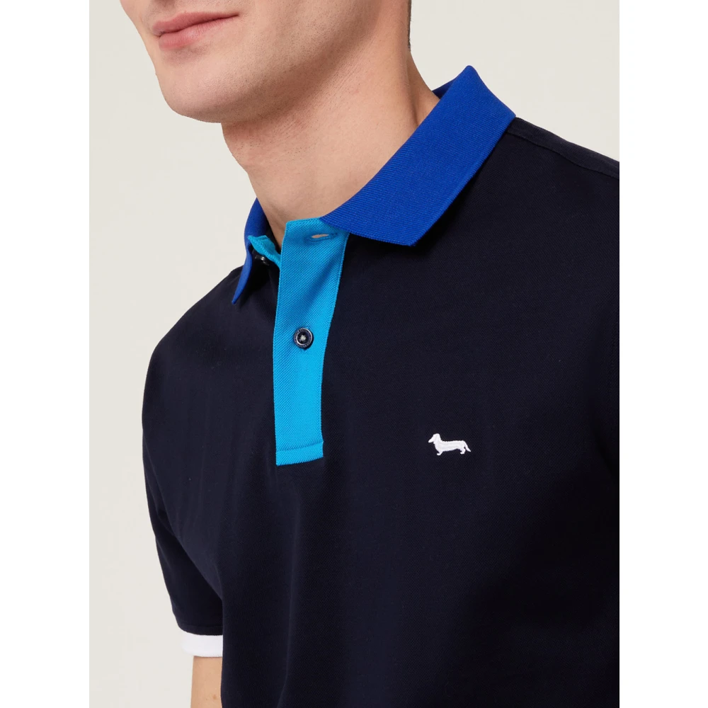 Harmont & Blaine Polo Shirts Blue Heren