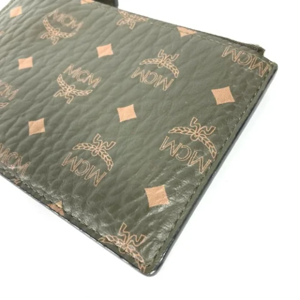 MCM Pre-owned Leather wallets Brown Dames