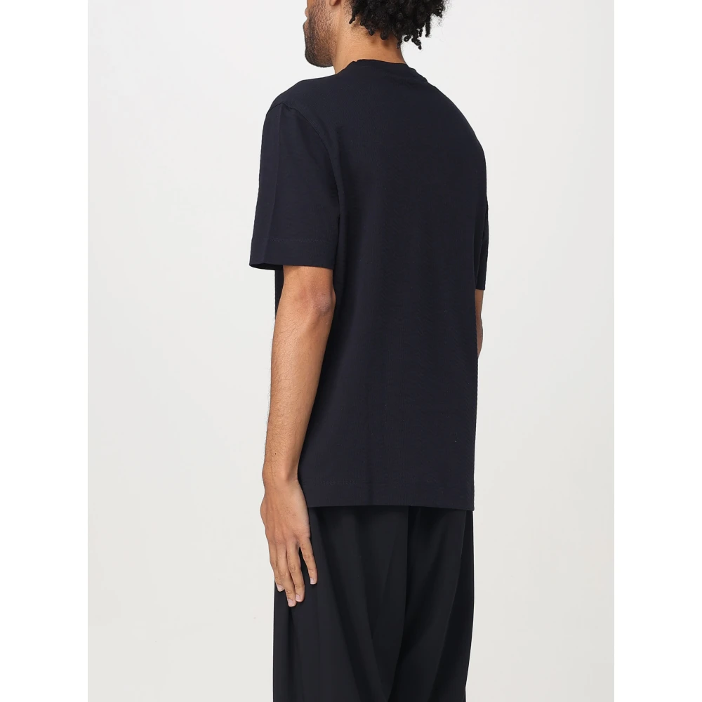 Emporio Armani Casual Katoenen T-Shirt voor Mannen Black Heren