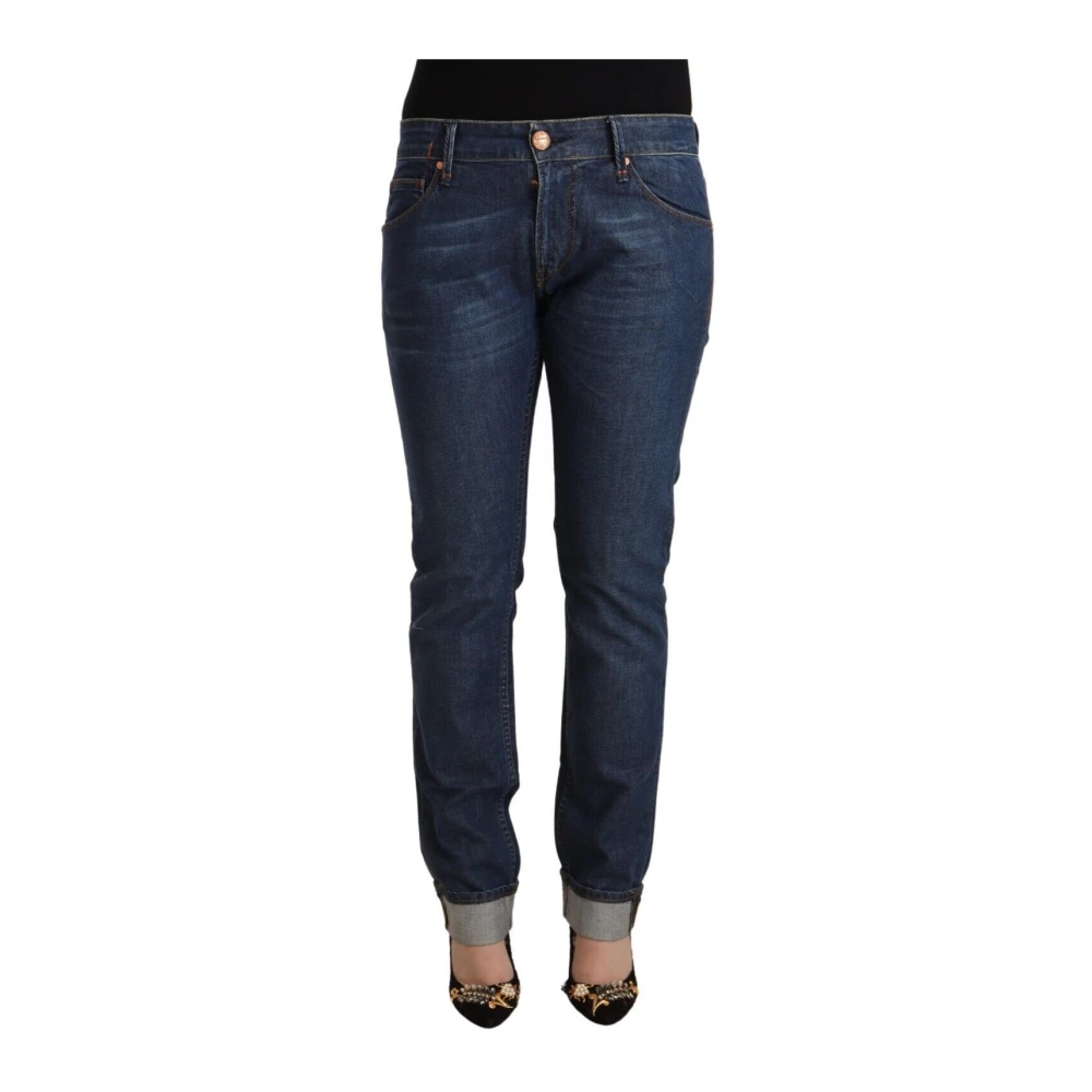 Acht Donna Blu Jeans Skinny A Vita Media