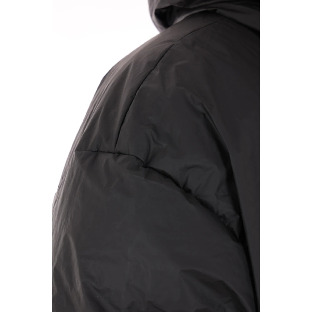Craig Green Zwarte nylon gewatteerde jas met capuchon Black Heren