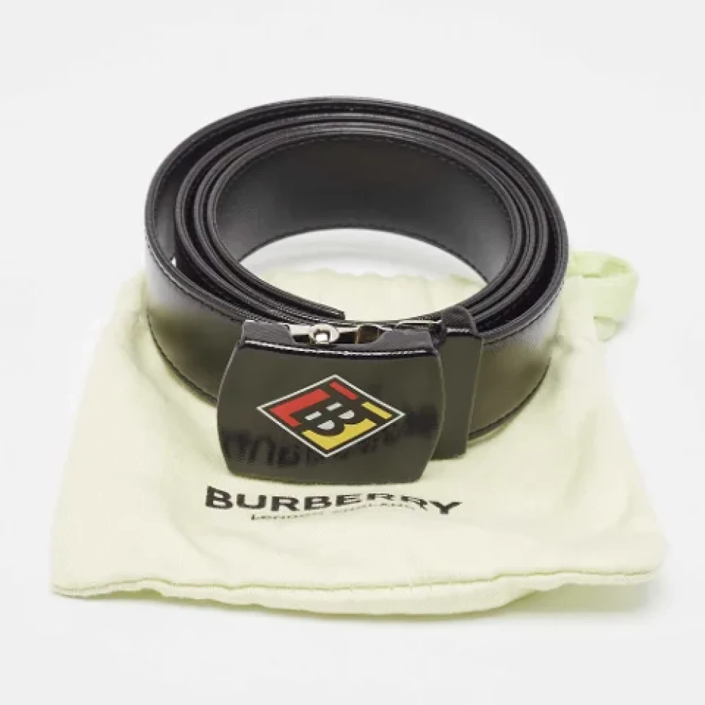 Burberry Vintage Pre-owned Leather belts Black Heren