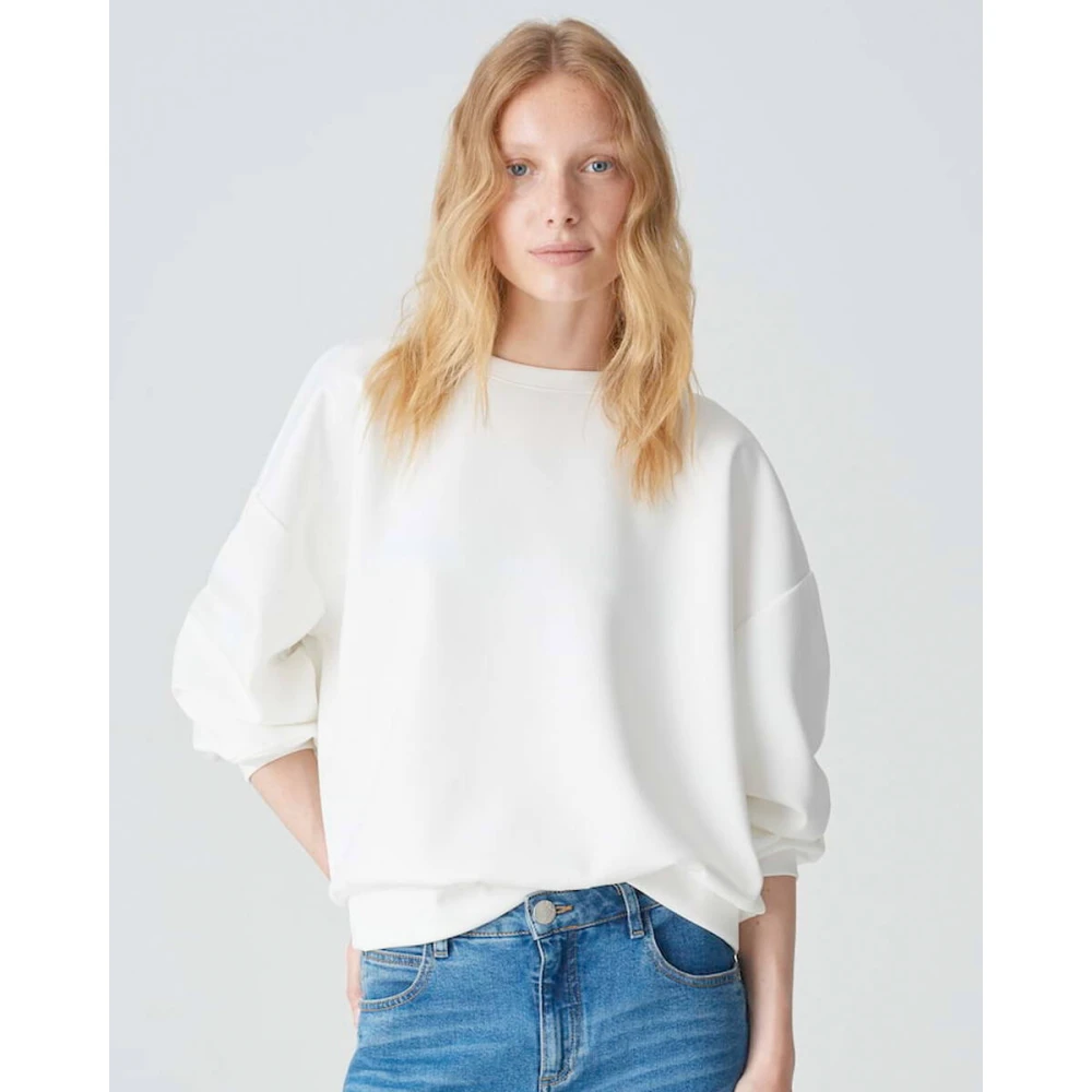 Opus Stijlvolle Sweatshirt Gugi Beige Dames