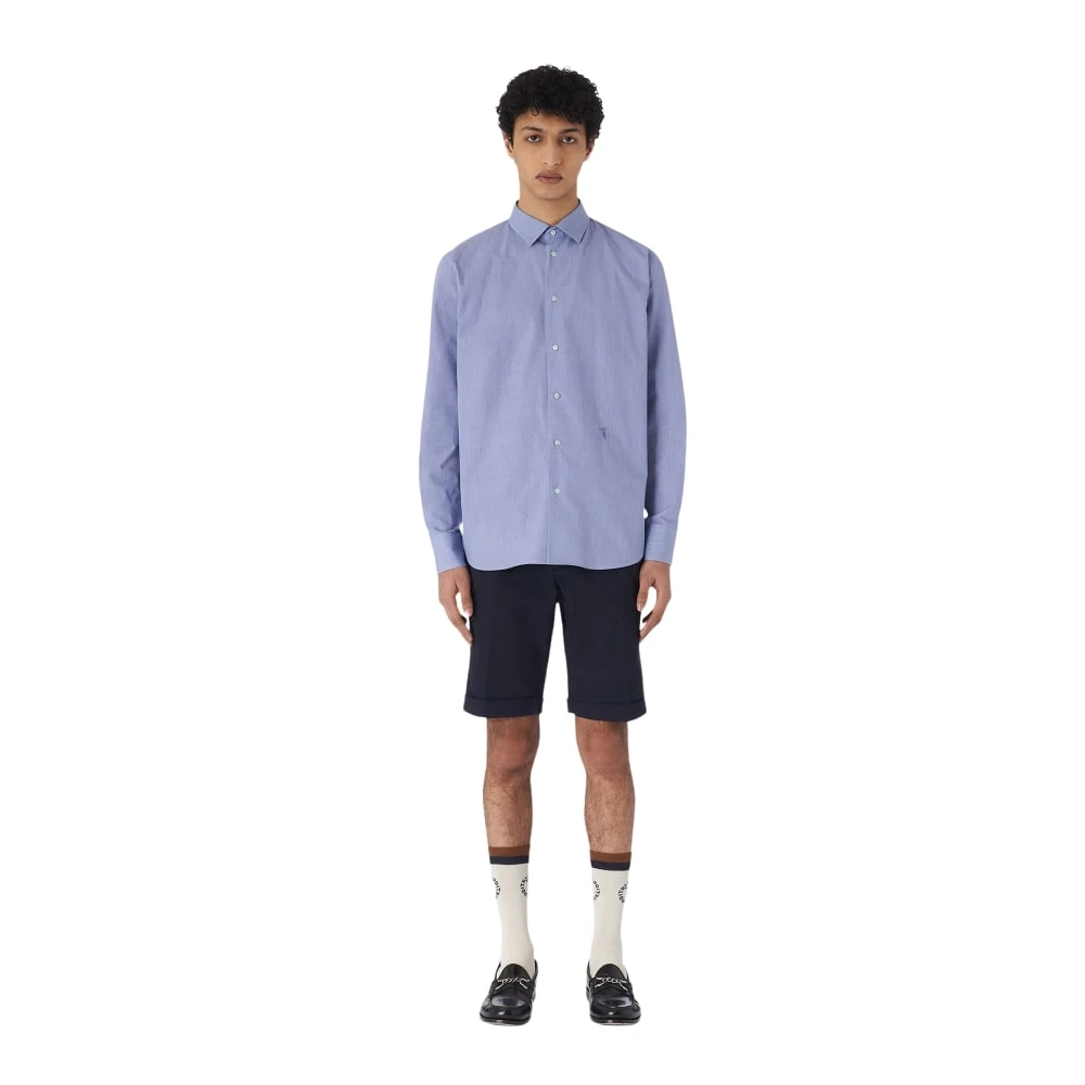 Trussardi Lange mouwen overhemd Blue Heren