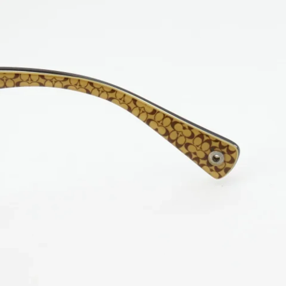 Coach Pre-owned Plastic sunglasses Brown Dames