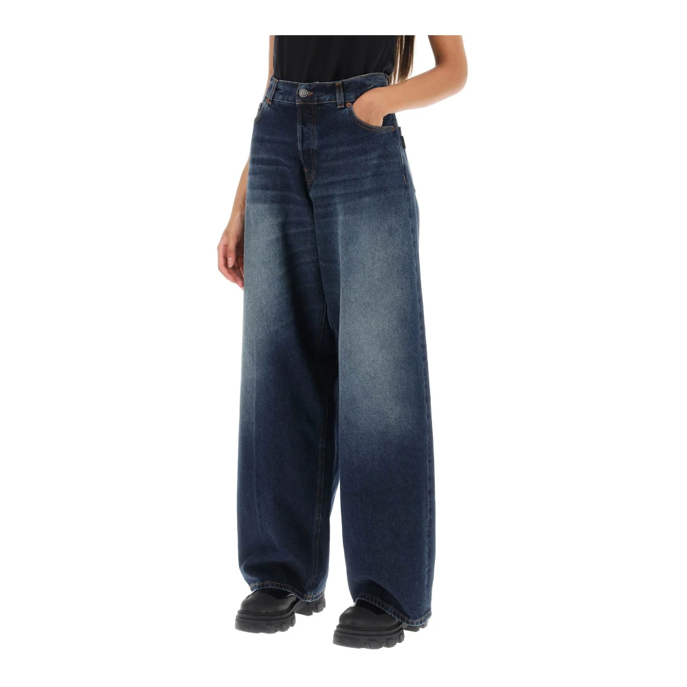 Haikure Bethany Baggy Jeans Blue Dames