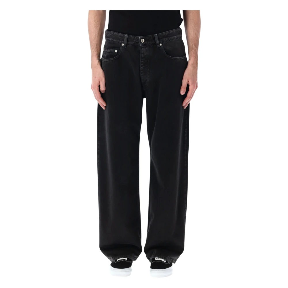 Icon Denim Men's Black Will Baggy Jeans - Loose Fit Jeans - W33 - Jeans
